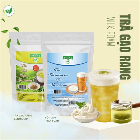 Mách Bạn Công Thức Trà Gạo Rang Milk Foam Uống Là Mê Neicha Nguyên