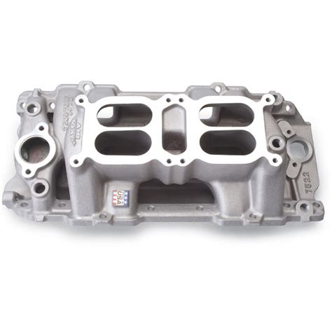 Edelbrock Intake Manifold Performer Rpm Air Gap Dual Quad Aluminium