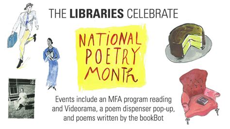 The Libraries Celebrates National Poetry Month Throughout April Nc