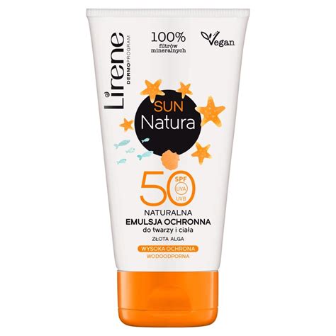 Lirene Sun Natura Spf Z Ota Alga Ml Naturalna Emulsja Ochronna Do