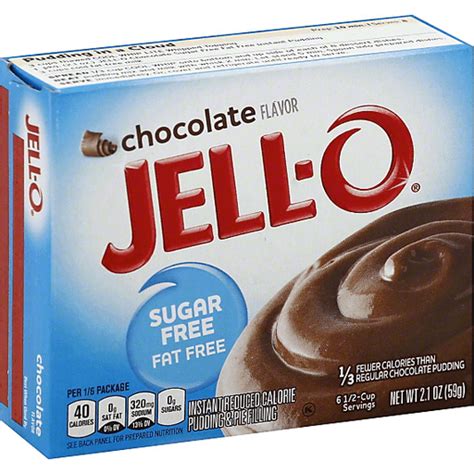 Jell O Sugar Free Instant Pudding And Pie Filling Chocolate Buehler S