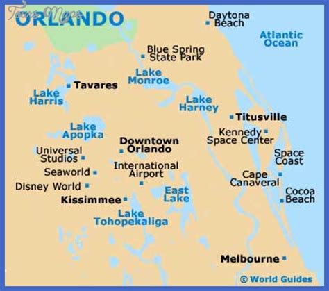 Orlando Map Tourist Attractions - ToursMaps.com