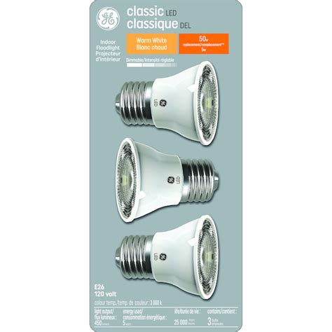 Ge Ampoule Del Par16 55 W Blanc Brillant Pqt3 93119821 Rona