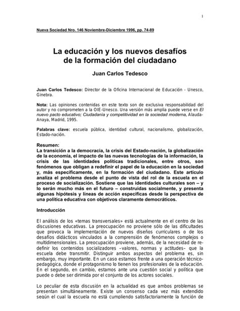 La Educaci N Y Los Nuevos Desaf Os De La