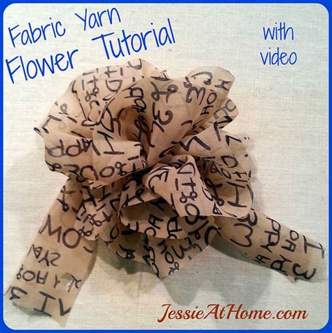 Crochet Patterns Galore - Fabric Yarn Flower