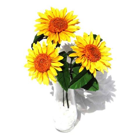 Origami Sunflower Bouquet – Graceincrease Custom Origami Art