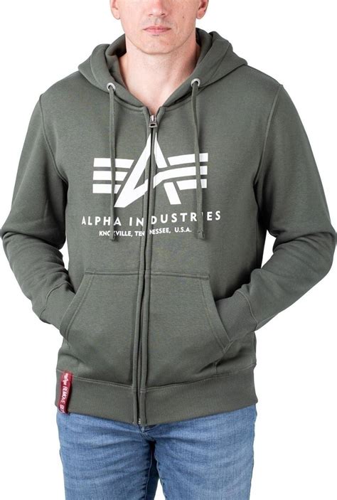 Alpha Industries Basic Full Zip Hoodie • Se Priser