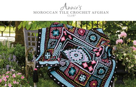 Annie S Moroccan Tile Crochet Afghan Club Subscription Box Lifestyle