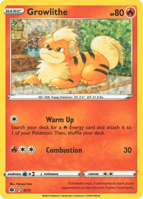 Growlithe Pokémon MYP Cards