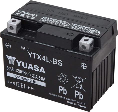 液入り充電済み 台湾YUASA YTX4L BS トゥデイ AF61 AF67 ディオ AF62 AF68 新品 台湾ユアサ 1年補償 バイク