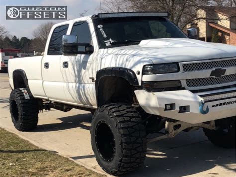 2002 Chevrolet Silverado 2500 Hd Fuel Hostage Fabtech Suspension Lift 8 Custom Offsets