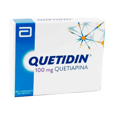 Quetidin Quetiapina 100 Mg Caja De 30 Comprimidos Recubiertos Punto