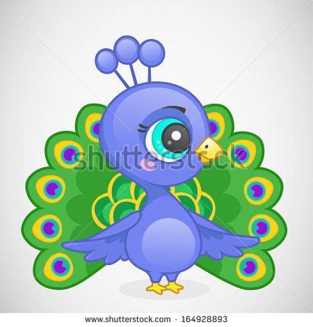 Cute Cartoon Baby Peacock Peacock Cartoon Stock Photos Illustrations