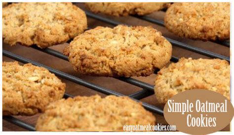 Simple Oatmeal Cookies Easyoatmealcookies