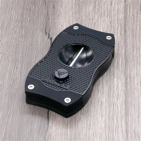 Colibri V Cut Diamond Cigar Cutter Black