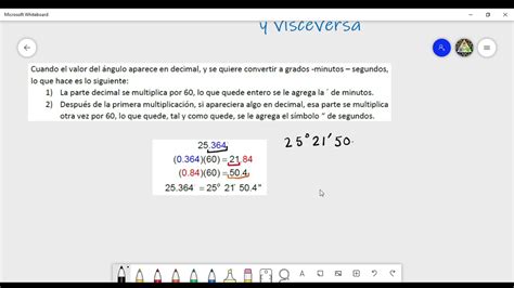 Conversión Grados Decimales A Sexagesimal Youtube