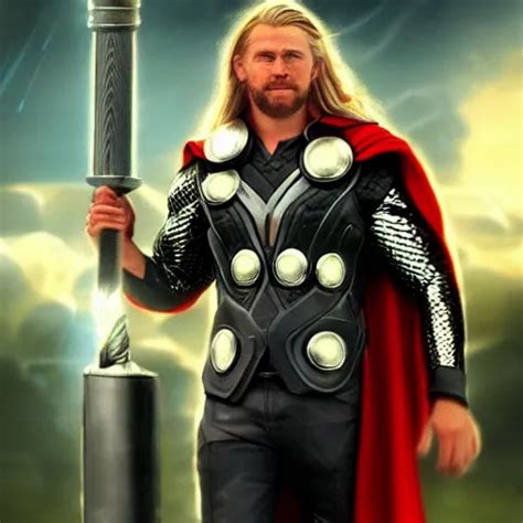 Thor God Of Ligthning Powerful Sparkling Stable Diffusion