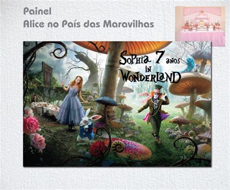 Painel Alice No Pa S Das Maravilhas Elo Produtos Especiais