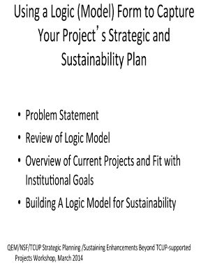 Fillable Online Qemnetwork Qem Using A Logic Model Form To Capture