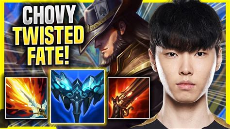 Chovy Is A Beast With Twisted Fate Gen Chovy Plays Twisted Fate Mid