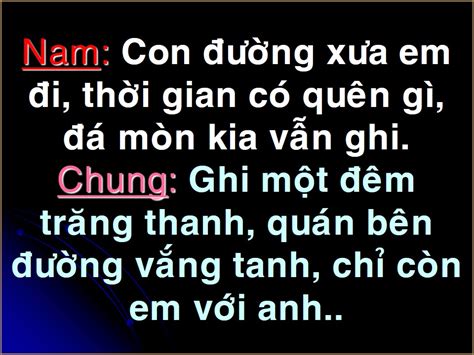 Con Đường Xưa Em Đi