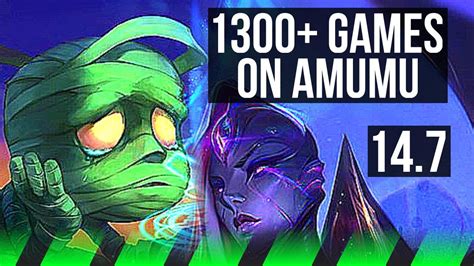 AMUMU Vs BEL VETH JGL 1300 Games 5 4 20 KR Master 14 7 YouTube