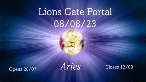 Aries Tarot Reading Lions Gate Portal Youtube