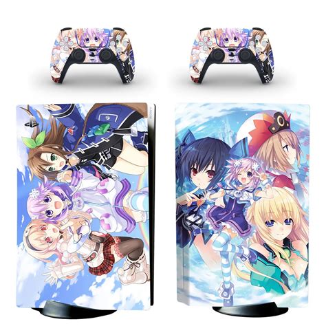 Anime Netuno Ps Disc Edition Pele Adesivo Decalque Capa Para