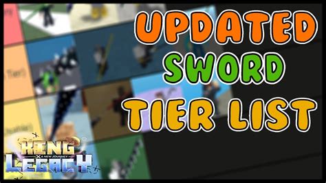 Roblox King Legacy Sword Tier List Update Off