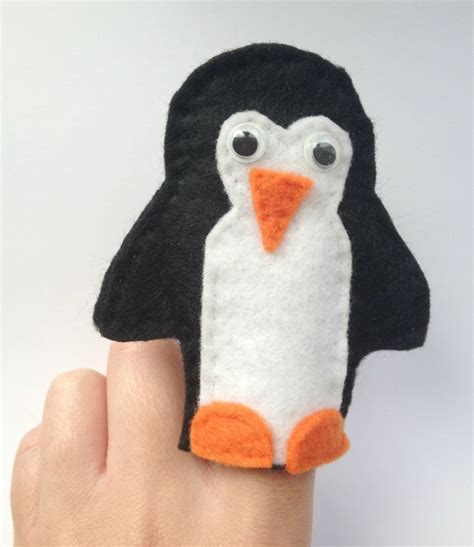 How to Make Penguin Finger Puppets - In The Playroom