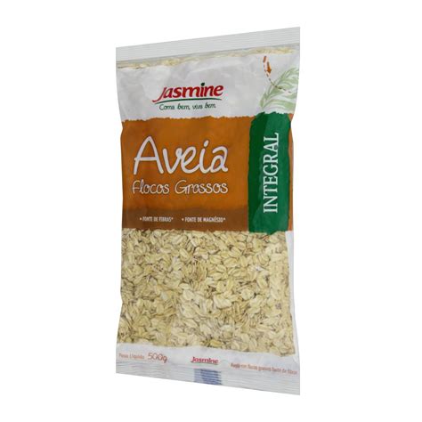 Aveia Em Flocos Grossos Jasmine Pacote 500g Supermercado Mundial