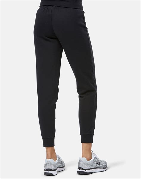 Nike Womens Club Fleece Mid Rise Pant Black Life Style Sports Ie