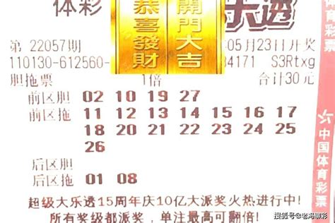 大乐透057期，6张晒票欣赏，上期一等奖空开，本期会有惊喜？号码彩票后区