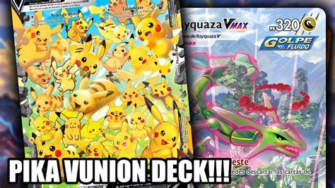 Pikachu Vunion Rayquaza Vmax Este Combo Es El Verdadero D O