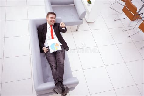 Portrait Of A Mature Business Man While Relaxing Stock Photo Image Of