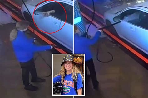 Teen Car Wash Worker Has Lemonade Hurled At Her Retaliates By Spraying