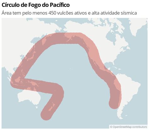 Seis fatos sobre o Círculo de Fogo do Pacífico Ciência e Saúde G1