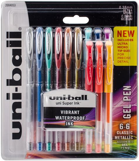 Uni Ball Gelstick 38Mm 7Mm Pens 12 Pkg Assorted Walmart Canada