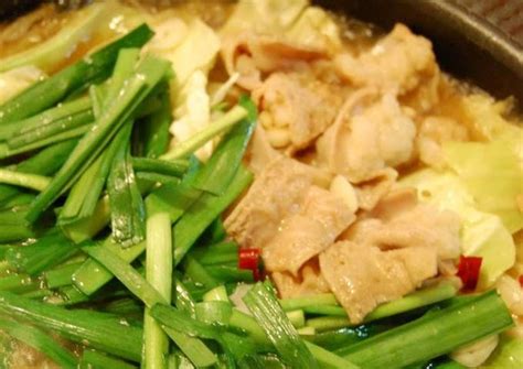 Delicious Motsu Nabe Pig Offal Hotpot A Speciality Of Hakata Recipe