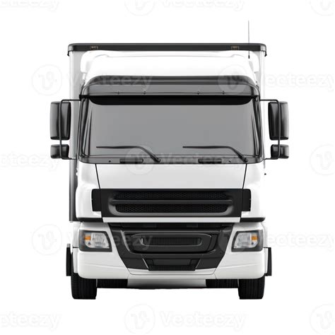 3d Cargo Truck Front View Isolate On Transparency Background 50593215 Png