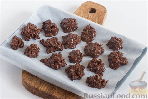 Рецепт: Шоколадные конфеты с кукурузными хлопьями на RussianFood.com