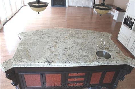 Splendor Granite Island Delicatus Splendour White Granite Kitchen