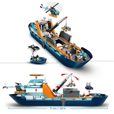 Lego City 60368 Boats Floating Arctic Explorer Ship Set Smyths Toys Uk