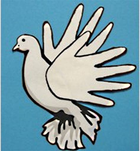 Handprint Dove Craft