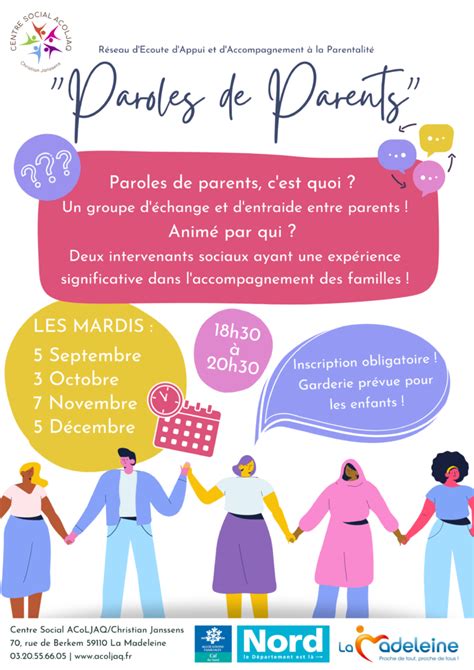 Parole De Parents Groupe De Parole Centre Social