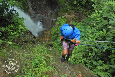 Waterfall Rappelling Canyoning From La Fortuna Two Weeks In Costa Rica