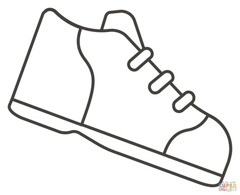 Running Shoe coloring page | Free Printable Coloring Pages