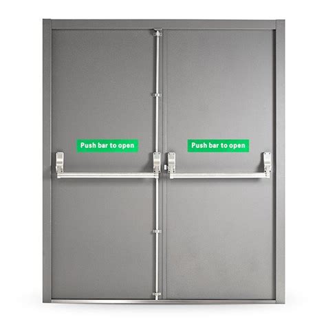 Fire Exit Emergency Escape Double Doors — Quality Steel Doors