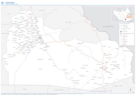 South Sudan Pibor County Reference Map As Of March 2020 Ocha