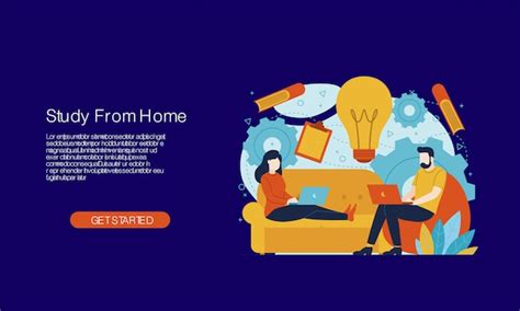 Premium Vector Work From Home Banner